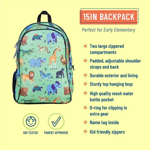 Miniatura 2 de Wildkin - Mochila infantil de 15 pulgadas para niños y niñas