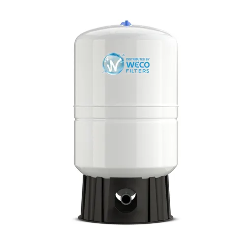 Miniatura 11 de Tanque de almacenamiento de agua a presión - Tanque de agua de ósmosis inversa con conexiones de acero inoxidable y válvula de bola - Sistema