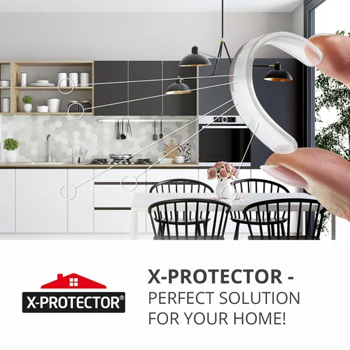 Miniatura 6 de X-Protector Tiras Amortiguadoras para Puertas de Gabinete - 40 PIEZAS - Silenciador de Puerta Transparente - Amortiguadores Premium para Puertas