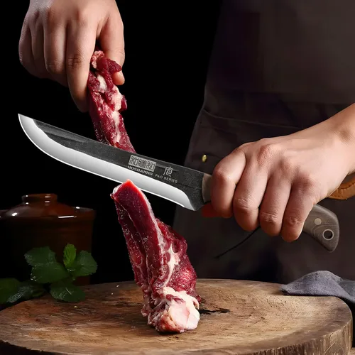 Miniatura 7 de HOSHANHO Cuchillo de deshuesado de 6.7 pulgadas para corte de carne, cuchillo de filetear súper afilado para pescado, cuchillos de carnicero