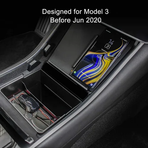 Miniatura 2 de TAPTES Cargador Inalámbrico para Tesla Model 3 2017 2018 2019 2020, Almohadilla de Carga Dual para Teléfonos para Accesorios de Tesla Model 3