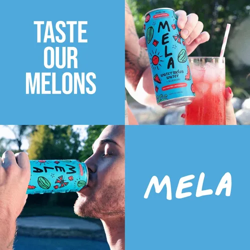 Miniatura 8 de Mela Water Agua de melón - Jugo de sandía, jugo de fruta 100% natural con vitamina C, electrolitos, antioxidantes, alternativa al agua de coco, sin