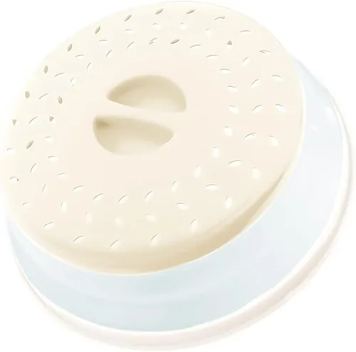 Miniatura 30 de Cubierta plegable contra salpicaduras para microondas, 10.5 pulgadas, apta para lavavajillas, cubierta de placa para microondas con ventilación