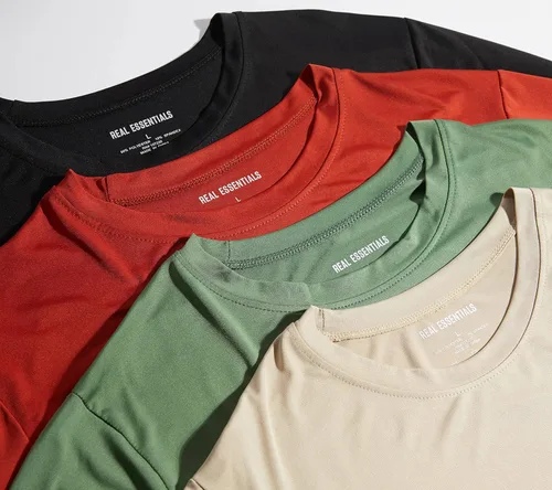 Miniatura 4 de Paquete de 4 Camiseta de manga larga para hombre Dry-Fit que absorbe la humedad Camiseta Atlética con cuello redondo con protección solar