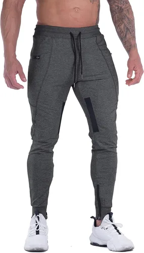 MAIKANONG Pantalones deportivos para hombre, pantalones cónicos, informales, para entrenamiento, gimnasio, entrenamiento, pantalones ajustados con