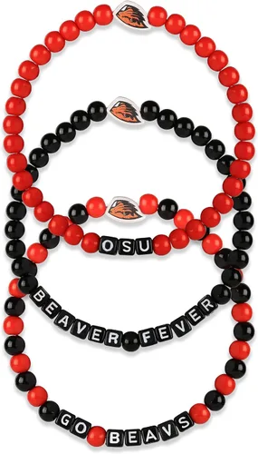 Miniatura 36 de FOCO NCAA unisex-adulto Paquete de 3 Pulseras de la Amistad con Cuentas con Logotipo de Equipo Universitario de la NCAA Oficialmente Licenciadas