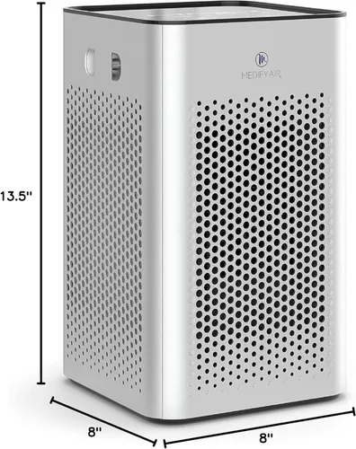 Miniatura 10 de Purificador de aire Medify MA-25 con filtro True HEPA H13 Cobertura de 77 metros cuadrados en 1 hora para alérgenos, humo, incendios forestales