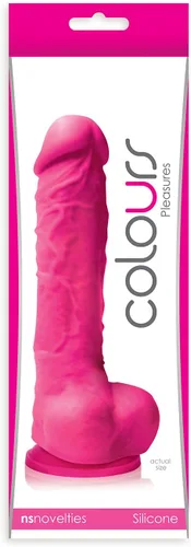 Miniatura 2 de Colours Pleasures - Consolador de silicona para dong, rosa, 5 pulgadas