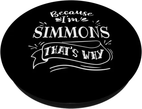 Miniatura 2 de Because I'm Simmons That's why Family name PopSockets Swappable PopGrip