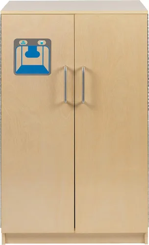 Miniatura 11 de Flash Furniture Hercules - Refrigerador de cocina de madera para niños para uso comercial o doméstico, seguro, diseño apto para niños, natural