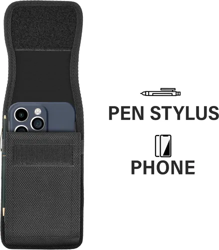 Miniatura 6 de Funda para iPhone SE, 8 7 6s 6 - Funda para cinturón de teléfono celular con clip para hombre, bolsa de nailon resistente