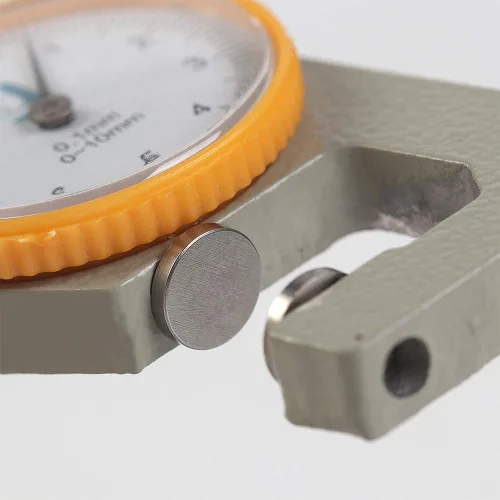 Miniatura 3 de WUTA Medidor de Grosor de Cuero Herramientas de Medición 0-10mm/0.1mm Medidor de Grosor de Dial Medidor de Papel Tester para Tubo Hueco, Tubo