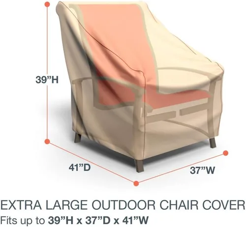 Miniatura 2 de StormBlock™ Funda para silla de patio, extra grande, color bronceado, P1W04TNNW2