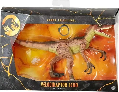Miniatura 2 de Jurassic World Toys Store Velociraptor Echo - Figura de acción coleccionable de 6 pulgadas (6.0 in) con detalles auténticos de película
