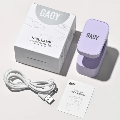 Miniatura 6 de GAOY Mini Luz UV para Uñas de Gel, Pequeña Luz de Curación con 2 Temporizadores, Lámpara de Uñas LED en Forma de U para Curación Rápida, Púrpura