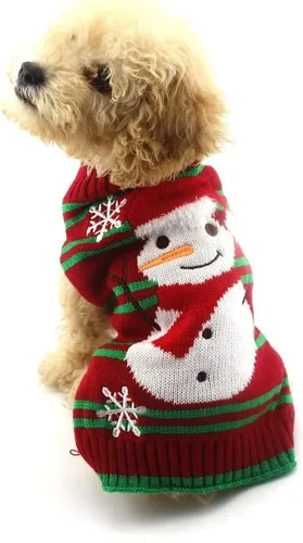 Miniatura 10 de NACOCO Dog Snow Sweater - Snowman Holiday Xmas Christmas Pet Clothes for Small Dog and Cat (Snowman, S)