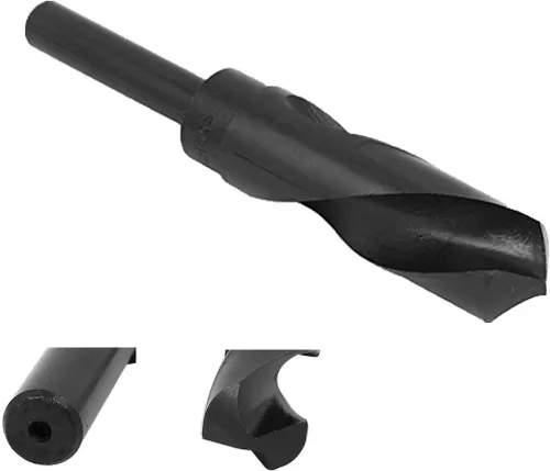 Miniatura 2 de XMHF Broca reducida de acero de alta velocidad de óxido negro de 1.102 in