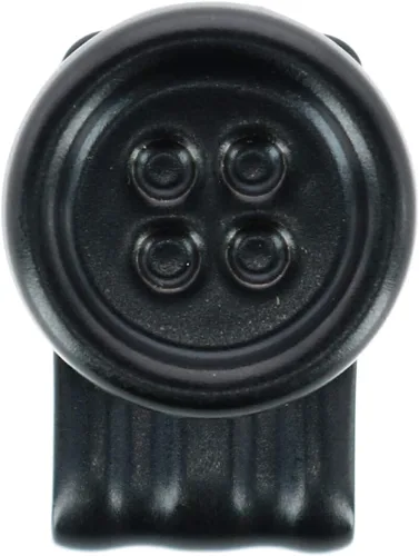 Trafalgar Clips de botón movibles sin coser (juego de 6), Negro -