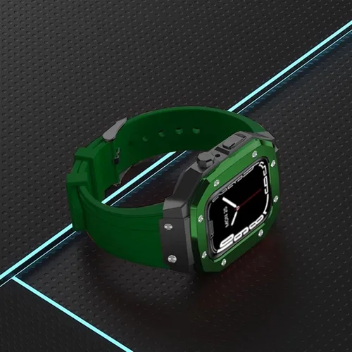 Miniatura 7 de Funda de aleación para Apple Watch Band Series 8, de 1.77 pulgadas, 1.65 pulgadas, 1.65 pulgadas, kit de modificación de marco de metal, accesorios