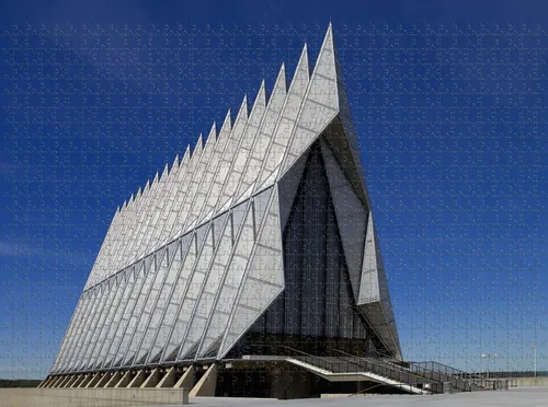 Colorado Springs Air Force Academy USA Rompecabezas para adultos 1000 piezas de madera regalo de viaje recuerdo