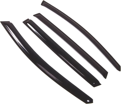 Visor de ventana compatible con Subaru B9 Tribeca 2006-2014, DGWV2-523, deflector de montaje exterior, protector de lluvia, humo oscuro, juego de 4