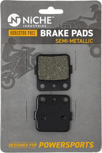 NICHE Juego de pastillas de freno delanteras y traseras para Honda Sportrax 400 FourTrax 300 Blaster 200 YFM350 TRX420FE semimetálico