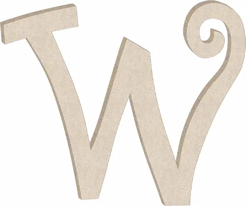 Miniatura 25 de Pequeña letra de madera de 2 pulgadas con forma de letra L para manualidades, decoración de letras sin terminar del alfabeto para niña, forma ABC