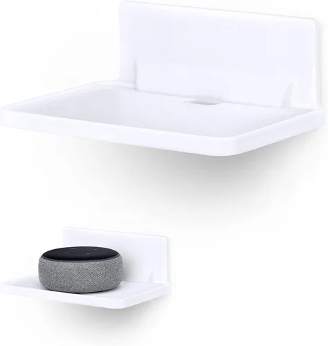 Miniatura 11 de BRAINWAVZ Soporte flotante redondo de 5 pulgadas para cámaras de seguridad, monitores de bebé, altavoces, plantas, juguetes y más, soporte universal