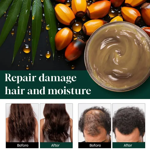 Miniatura 4 de Quorra Aceite de batana crudo para el crecimiento del cabello, 100% aceite orgánico natural para cabello natural grueso y fuerte, mascarilla