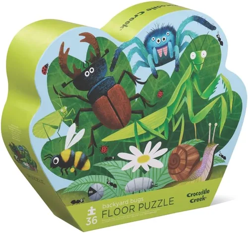Miniatura 22 de Crocodile Creek Rompecabezas de Piso de 36 Piezas - Rompecabezas de Piso Divertidos para Niños de 3 a 5 Años - Caja con Forma Resistente para Amigos