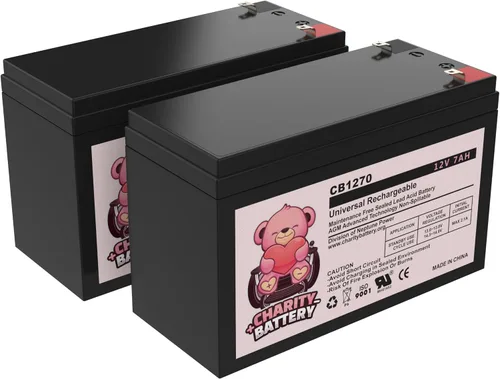 CB1270 Razor - Baterías de repuesto para scooter eléctrico de 12 voltios y 7 Ah de alto rendimiento, juego de 2 (reemplaza a 6-DW-7)