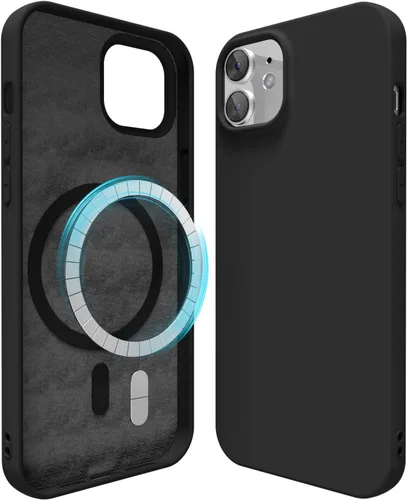 Miniatura 146 de oakxco Funda de silicona para iPhone 12 Pro Max, magnética, compatible con carga inalámbrica Magsafe, cubierta protectora de goma suave y delgada