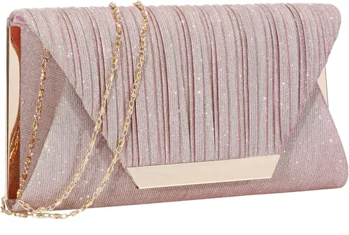 Miniatura 11 de AO ALI VICTORY Bolsos de mano con purpurina para mujer, bolsos de noche, embragues con solapa, sobre bolsos, bolsos grandes para bodas, fiestas