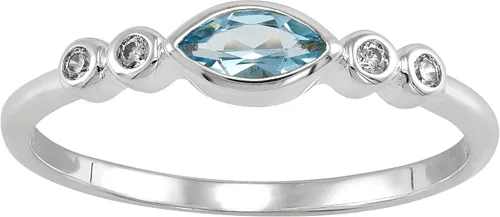 Miniatura 2 de Silpada Anillo 'Blue Whisper' con topacio y circonita cúbica en plata de ley