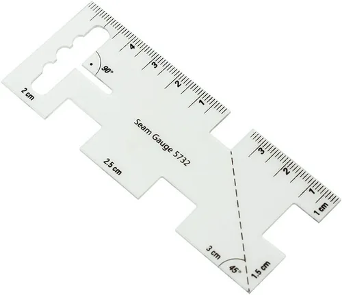 Miniatura 6 de HONEYSEW Herramienta de costura de medición de calibre deslizante 5 en 1 con regla de calibre de costura gratis Estilo 1