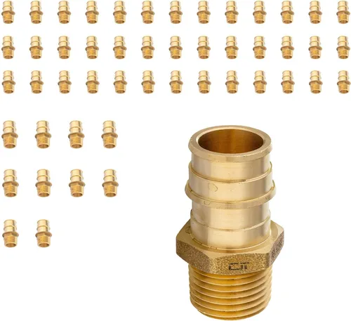 Miniatura 41 de Paquete de 2 accesorios de expansión Niikappu Pex-A, adaptador de flujo completo NPT hembra de 1 pulgada Pex-A x 1 pulgada, accesorio de tubería