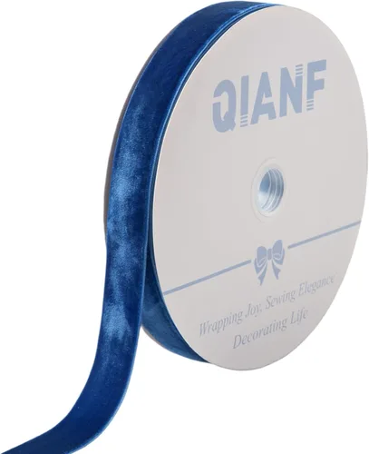 Miniatura 13 de QIANF Cinta de terciopelo, carrete de 1 1/2 pulgadas por 25 yardas (rojo)