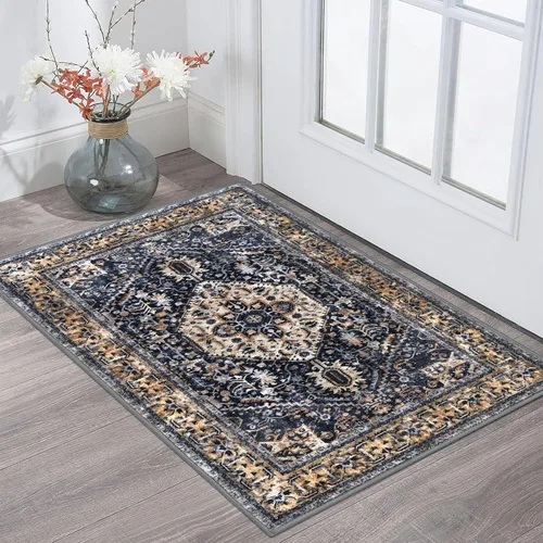 Miniatura 89 de KOZYFLY Alfombra Pequeña de Área 2x3 Pies Alfombras para Entrada Lavable Boho Alfombra de Entrada Antideslizante Tapete de Puerta Interior Entrada