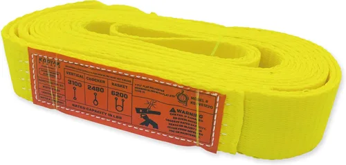 Miniatura 11 de Correa de 1 capa de 1" x 4 pies para elevación 2 paquetes Correas de amarre resistentes para aparejo, movimiento, remolque y elevación KODIAK STRAPS