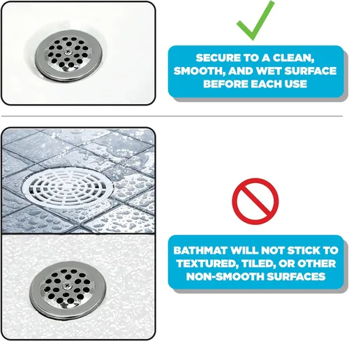 Miniatura 6 de Alfombra de baño Bluey para niños, niños pequeños y bebés, de 15.5 por 22 pulgadas, antideslizante, alfombrilla de baño con ventosas, lavable a