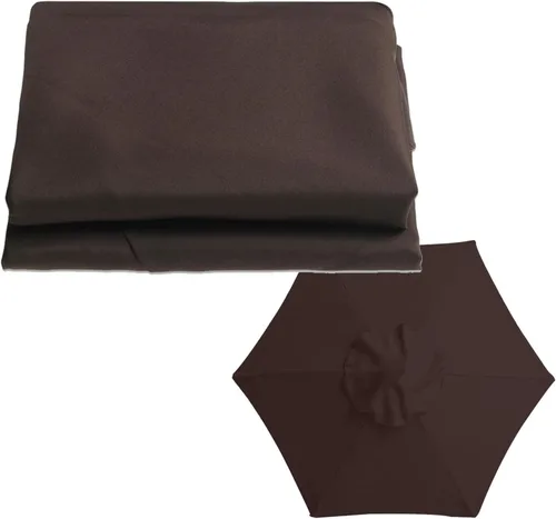 Miniatura 15 de Toldo de repuesto para sombrilla de patio para 6 varillas / 8 varillas de 6.5 pies/9 pies/10 pies, fundas de repuesto para sombrilla de mesa