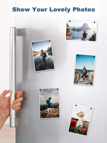 Miniatura 8 de SMARTAKE 45 piezas de imanes para refrigerador, imanes pequeños redondos de 6x2mm para nevera, imanes de neodimio premium multiusos para oficina