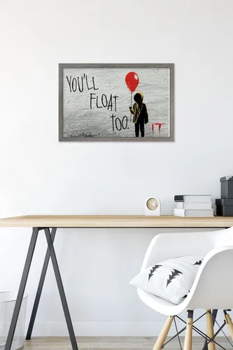Miniatura 6 de Trends International Póster de pared flotante, 14.725 x 22.375 pulgadas, versión enmarcada de madera de granero