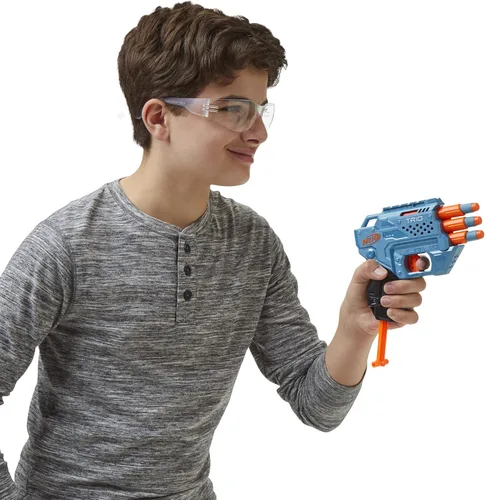 Miniatura 5 de Nerf Elite 2.0 Trio SD-3 Blaster – Incluye 6 dardos oficiales – 3 barriles – Riel táctico para personalizar la capacidad