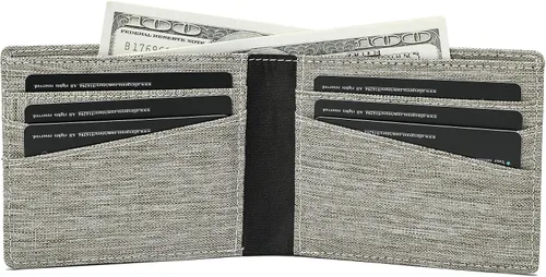 Miniatura 3 de Cartera de tela minimalista con bloqueo RFID, Minimalista
