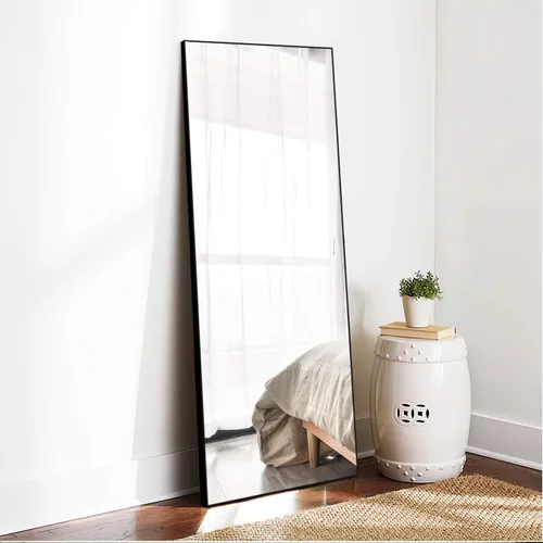 Miniatura 23 de KIAYACI - Espejo para pared de cuerpo completo, espejo para dormitorio o vestidor, se puede colocar de pie, colgado o apoyado contra la pared