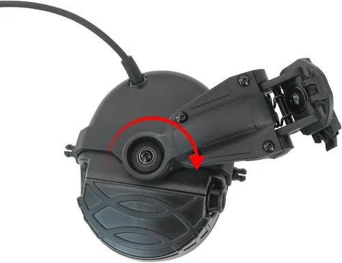 Miniatura 3 de Auriculares electrónicos de protección de oído con cancelación de ruido para cascos de carril ARC, caza