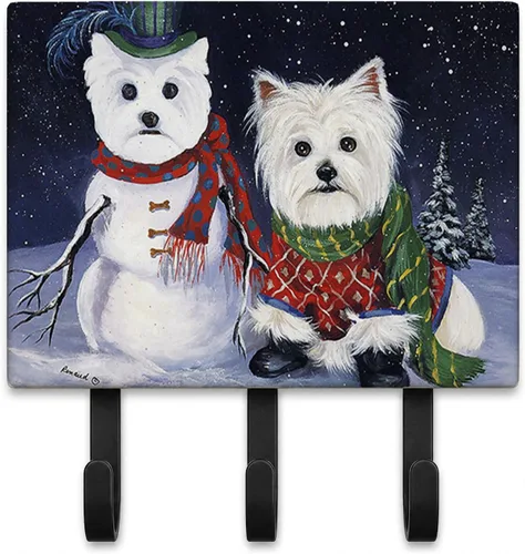 Miniatura 37 de Caroline's Treasures Bichon Frise Sisters - Ganchos para correa o llavero, multicolor