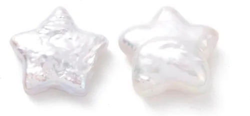 Miniatura 6 de LiQunSweet 15 piezas de cuentas barrocas de agua dulce cultivadas naturales sueltas perlas redondas planas hebras para mujer, aretes, collares