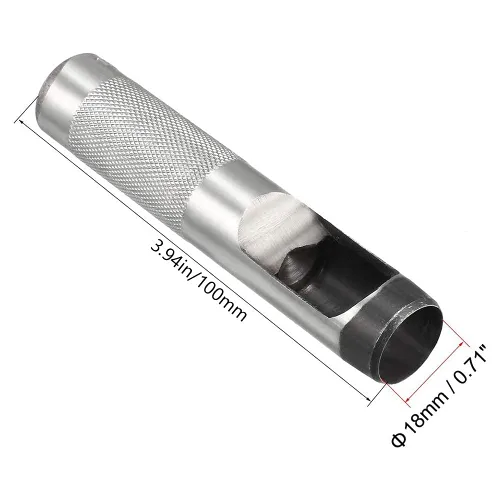 Miniatura 2 de Heyiarbeit 1 perforadora de cuero para manualidades, perforadora hueca redonda, herramienta de perforación para manualidades, herramienta de corte
